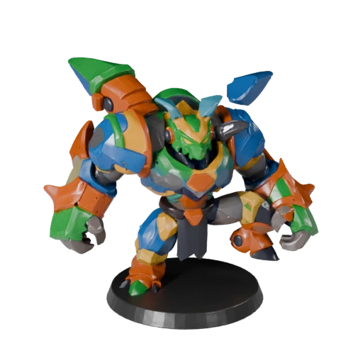 Stylized Sci-Fi Beast Miniature | Realtime Game Pack