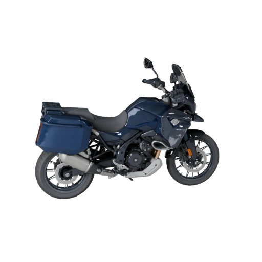 Adventure Motorcycle 3D Model for Blender - Render Ready