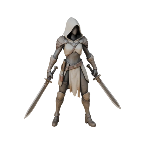 Sci-Fi Rogue Character Model - Rigged