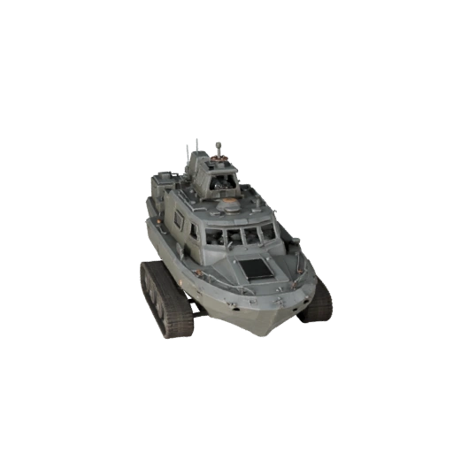 High Poly Patrol Boat 3D Model for Studio Renders - PBR