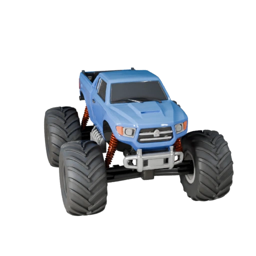 Monster Truck 3D Model for Blender - Render Ready Asset