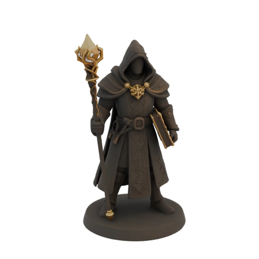 Fantasy Wizard Miniature STL - Guard