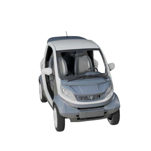 Modèle 3D de voiture compacte prêt pour le jeu pour jeux en temps réel - PBR