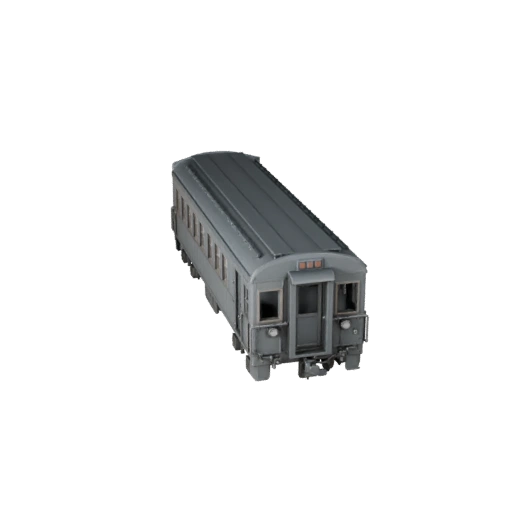 Train de voyageurs vintage 3D pour Unity - Temps réel