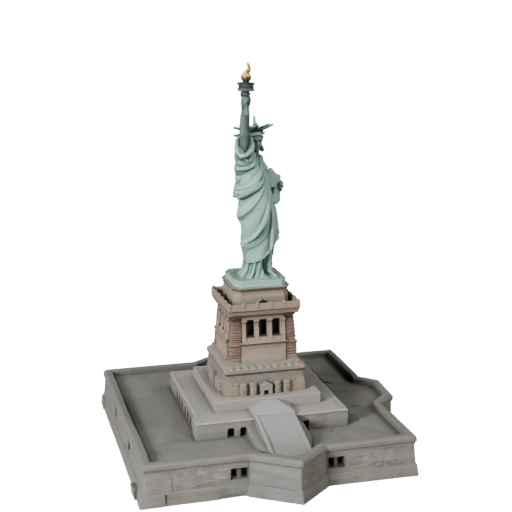 Low Poly Statue of Liberty 3D Model for Games & VR