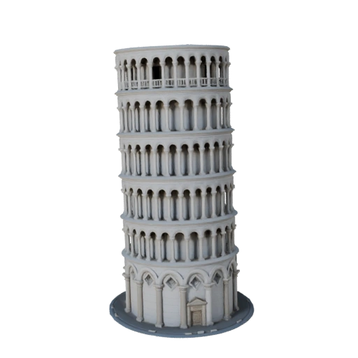 Leaning Tower of Pisa 3D Model - Realistic Archviz Asset