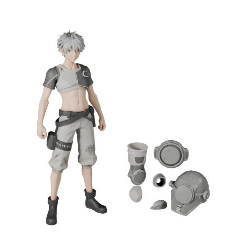Anime Krieger Charaktermodell - Geriggt
