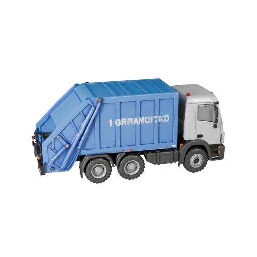 Printable Garbage Truck STL 3D Model for Collectibles & (Legacy)