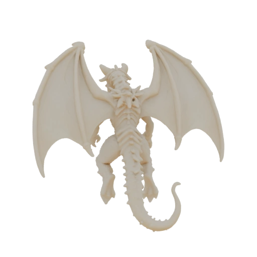 Miniatura STL de Dragão Antigo Fantasia - Pose Envergadura das Asas Skullboun