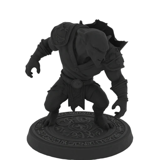 Fantasy Goblin Shaman Miniature STL - Stalking