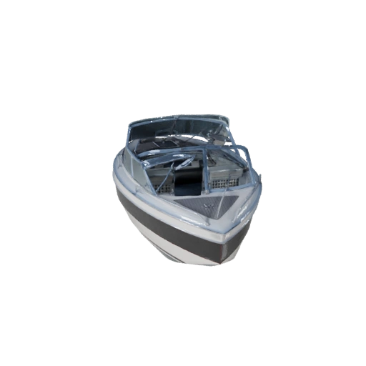 Hohe Poly Oldtimer-Schnellboot 3D Modell für Studio-Renderings