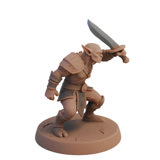 Miniatura STL de Duende Arquero Blackfang de Fantasía