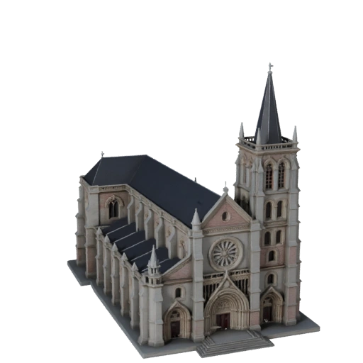 Cathedral 3D Model - Realistic Archviz Asset for Architecture