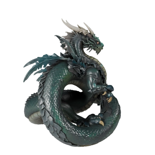 Realistic Sea Serpent 3D Model - Rigged PBR Asset for Games