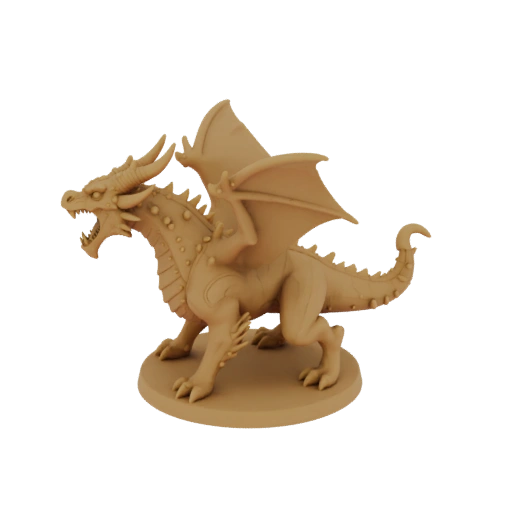 Miniature STL d'Archer Dragon Sombre de Fantasy