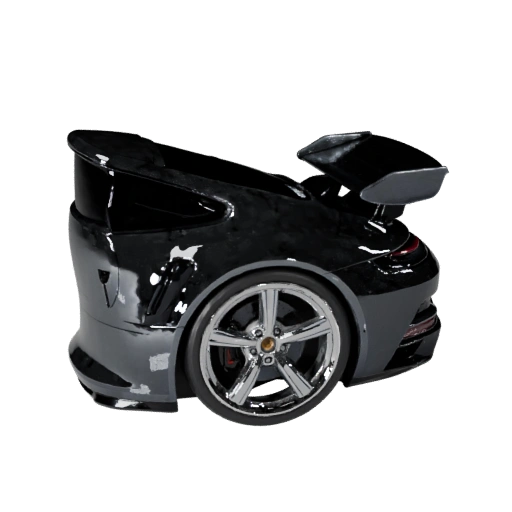Voiture de sport inspirée de porsche haute poly 3D pour studio