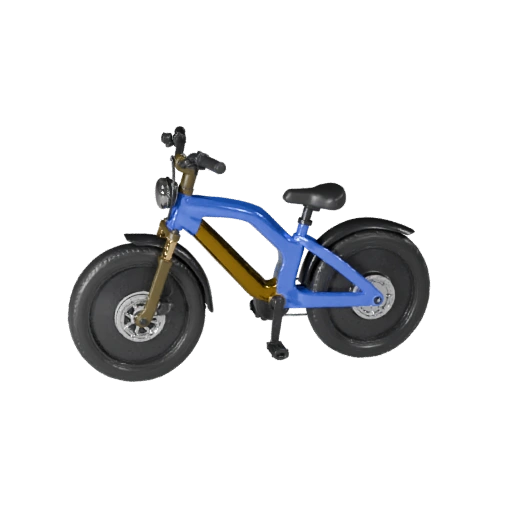 Spielbereit Elektrofahrrad 3D-Modell für Echtzeitnutzung