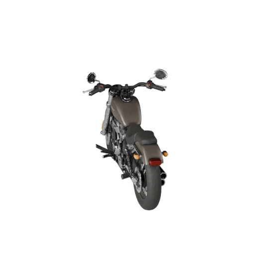 Moto Cruiser Vintage Haute Poly 3D pour Studio