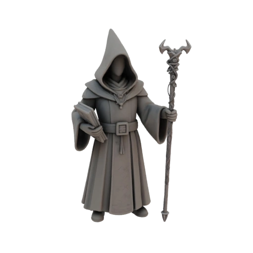 Fantasy Wizard Miniature STL