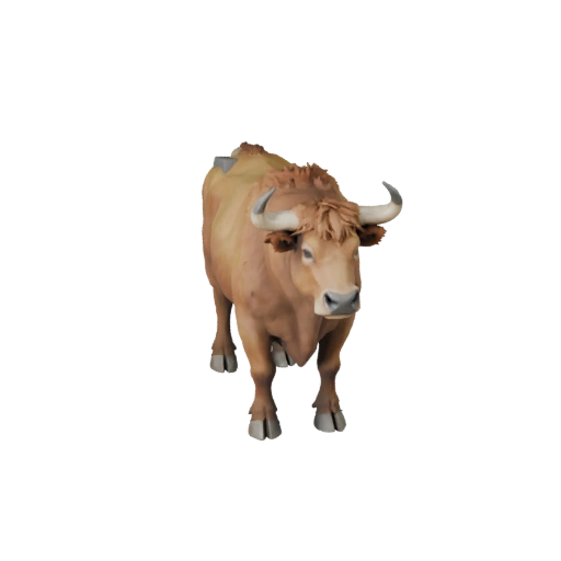 Bull 3D Model for Blender - PBR Asset with Textures | Royalty-Free