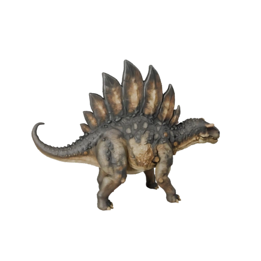 Modelo 3D de Estegossauro para Blender - Asset PBR com Texturas
