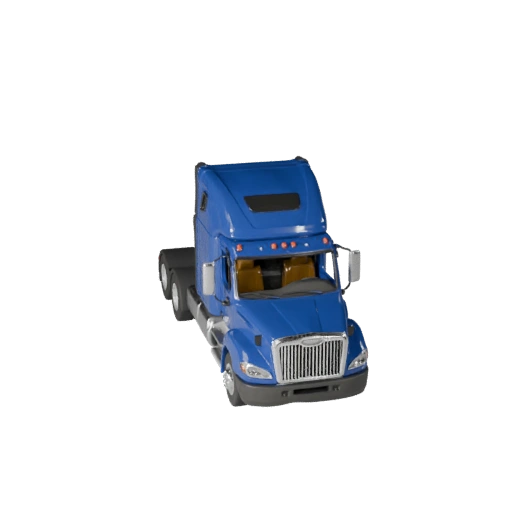 Modelo 3D de Caminhão Semi-Reboque Pronto para Jogo para Uso em Tempo Real Ativo PBR