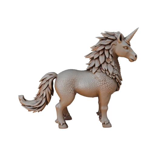 High Poly Unicorn 3D Model - Detailed STL Asset for Printing