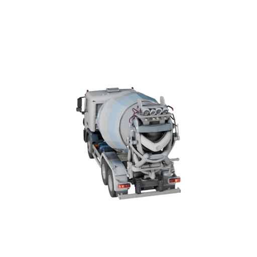 Cement Mixer Truck 3D Model for Blender - Realistic PBR (Legacy)