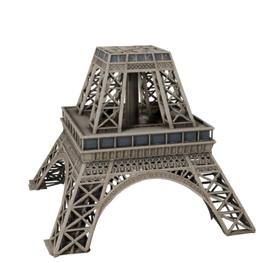 Eiffel Tower 3D Model - Realistic Archviz Asset for Architecture