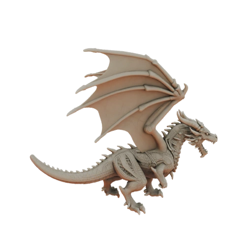Fantasy Dragon Boss Miniature STL