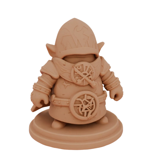 Medieval Dwarf Assassin Miniature STL - Guard
