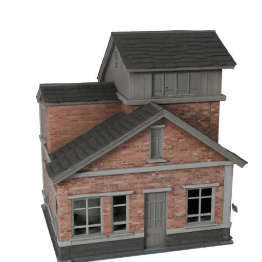 Modèle 3D de Maison Ranch pour Blender - Asset de Rendu pour l'Architecture