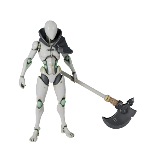 Modèle de personnage clerc anime - Monté