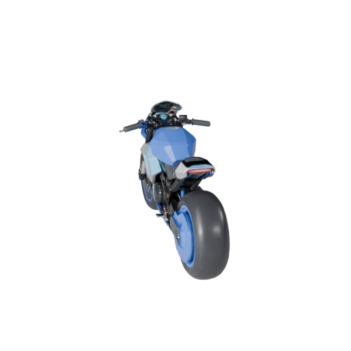Low Poly Cyberpunk Bike 3D Model for Unity & Unreal