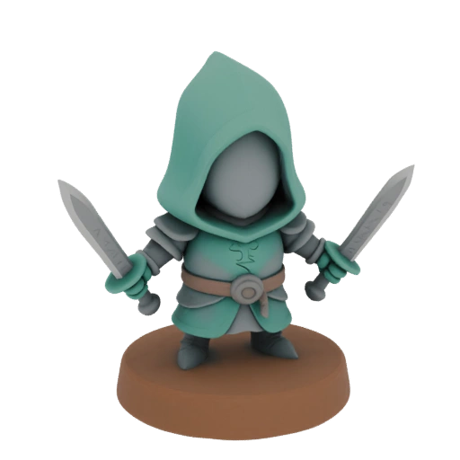 Medieval Rogue Miniature STL