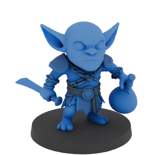 Fantasy Goblin Shaman Miniature STL - Rush