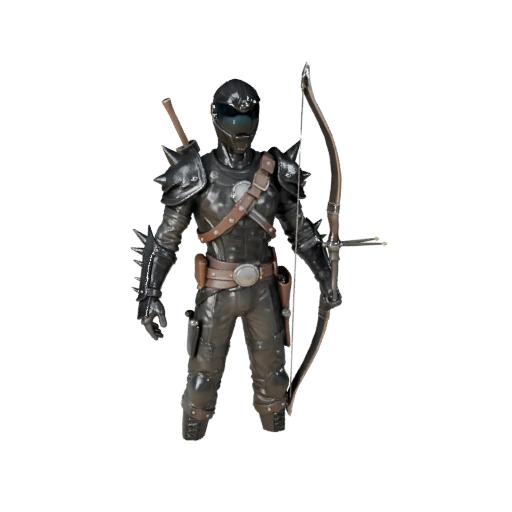 Fantasy Command Ranger Character Model - Rigged