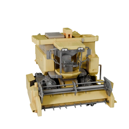 نموذج ثلاثي الأبعاد قابل للطباعة لـ combine harvester بصيغة STL - للعرض