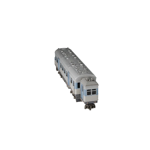 Train de voyageurs 3D réaliste pour Blender et jeux