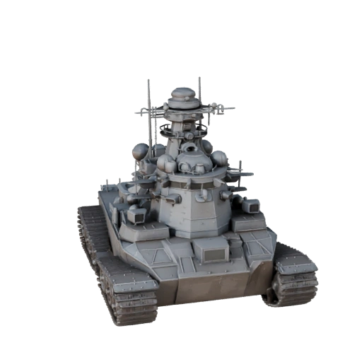 Destroyer Warship 3D Model for Blender & Games - PBR