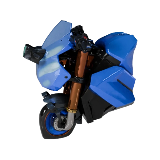 High Poly Cyberpunk Bike 3D Model for Studio Renders