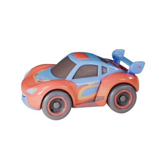 Modelo 3D de Coche de Carreras de Caricatura para Juegos Estilizados Activo PBR (Legacy)