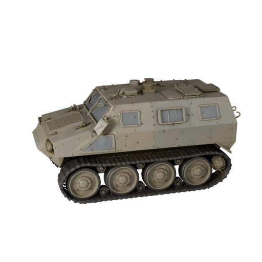 Wwii Halftrack 3D Model for Blender & Games - PBR Asset