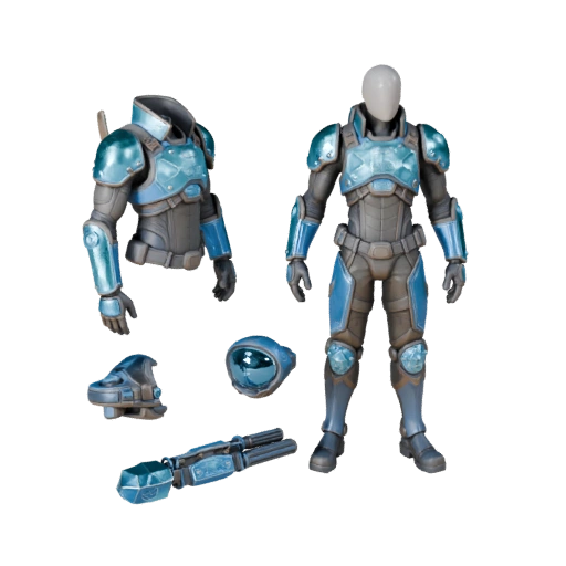 Modèle de personnage d'assaut de science-fiction - Monté