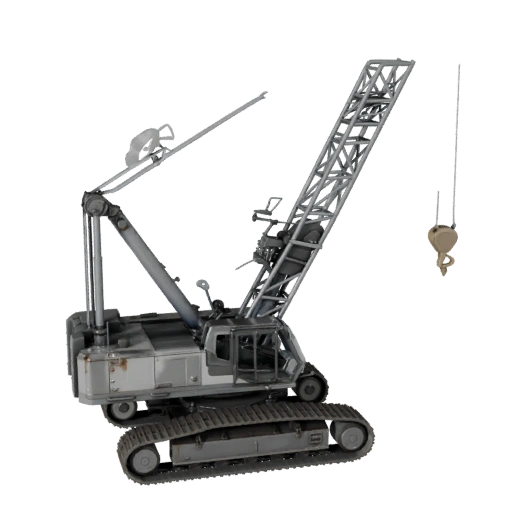 Crawler Crane 3D Model - Game Ready PBR Transport Asset