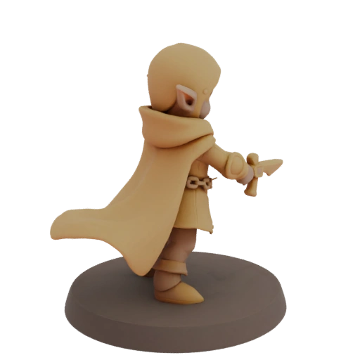 Medieval Elf Archer Miniature STL - Attack