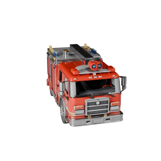 Druckbares Feuerwehrauto STL-Modell - Sammlerstück-Display (Legacy)