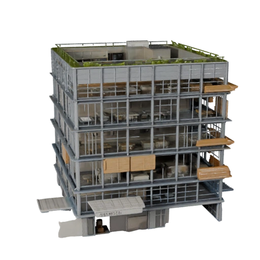 Startup Hub Office 3D Model - Realistic Archviz Asset