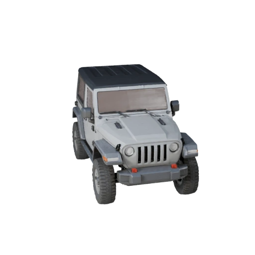 Low Poly Jeep Inspired Off-Road SUV 3D Model for Unity &