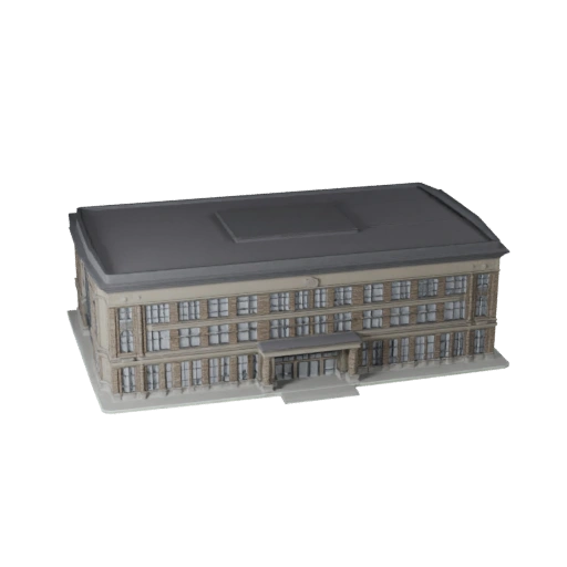 Public Pavilion 3D Model for Blender - Render Asset